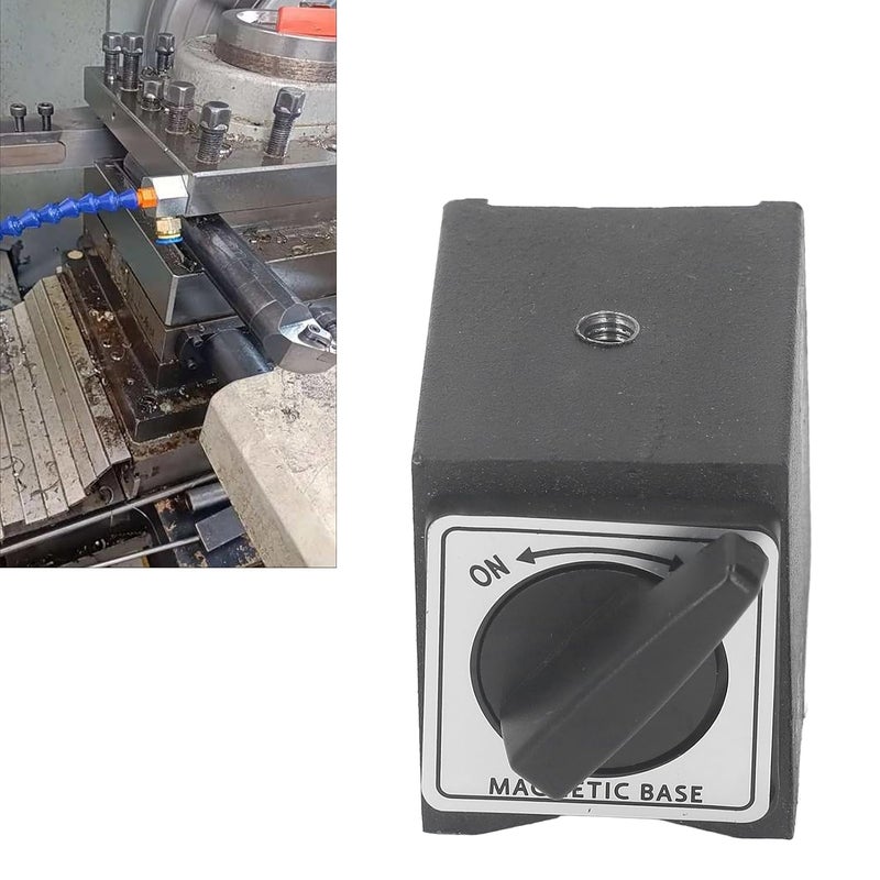 Fockety Magnetic Base Holder Bed, 33lb M5 Threaded Dial V Indicator Magnetic Holder Bed On Off Switch Holding Power, Magnetic Base Stand for Digital Dial Indicator Gauge - Image 5